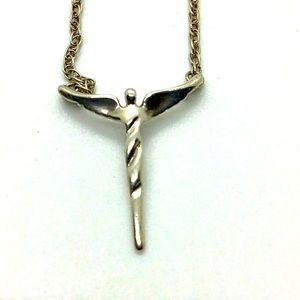 Lavaggi17" Sterling Petite Angel Necklace by Steven